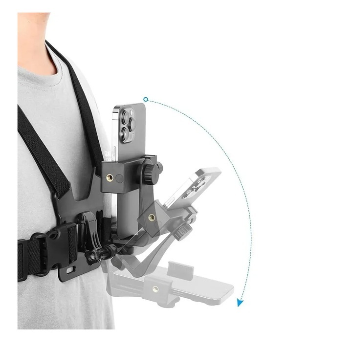 Поддръжки и системи за закрепване, ZREE, комплект държач за телефон и камера, съвместим със смартфони 4-7 инча, аксесоари за екшън спортове