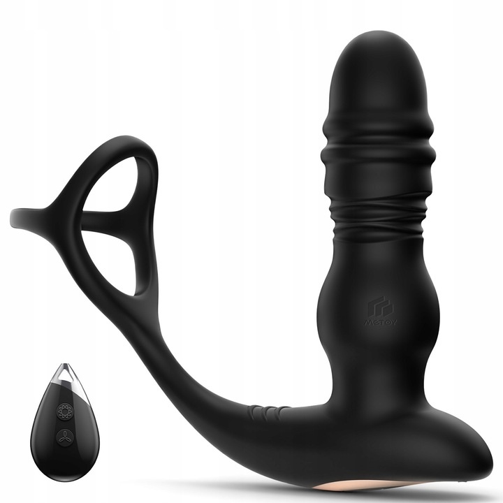 Prosztata masszírozó APP vezérléssel, 7 vibrációs mód, elasztikus szilikon, 4,6 hüvelyk