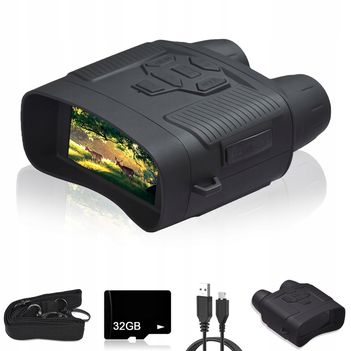 4K 36MP 6.8X нощно виждане с видимост 300M, комплект с 32GB карта с памет, 155x120x60mm