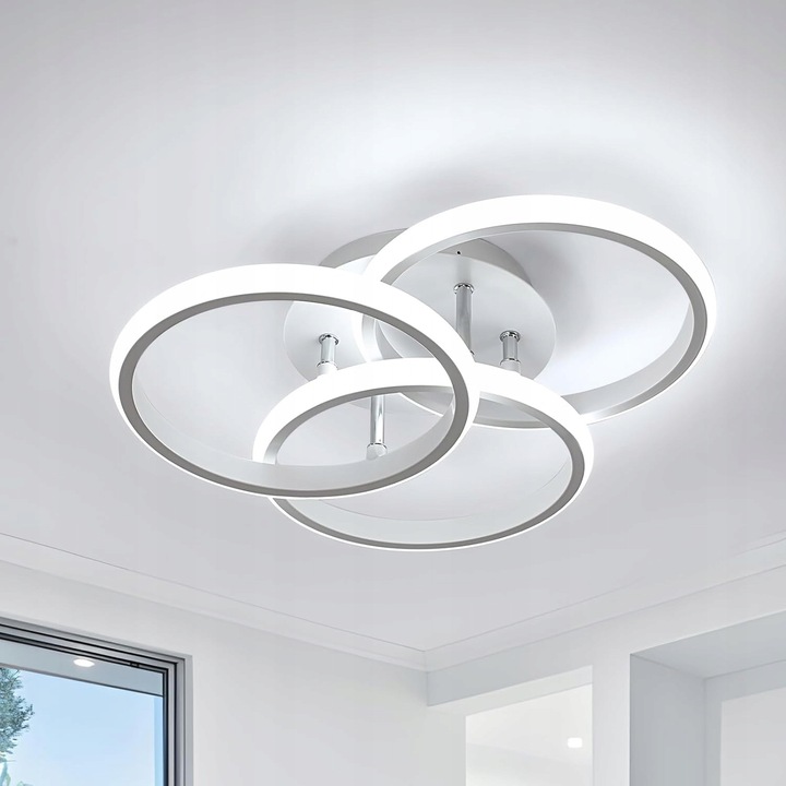 Плаваниерна LED, GOECO, 42W, 4500lm, черна, 40x40x11,5cm