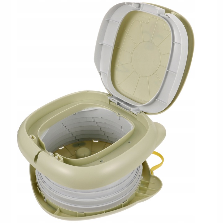 Olita portabila pliabila pentru copii, 24x24x17cm, culoare gri deschis, set cu geanta de transport si accesorii