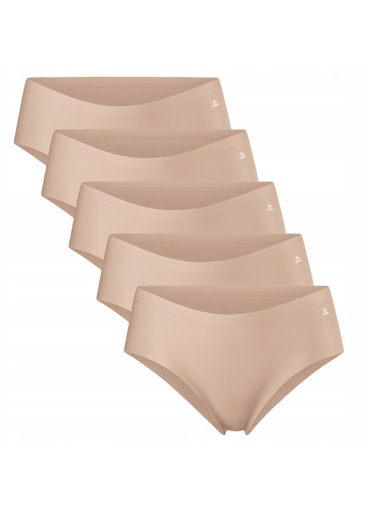 Danish Endurance klasszikus hipster női bugyi, újrahasznosított anyagokból, bézs, 5 darabos szett