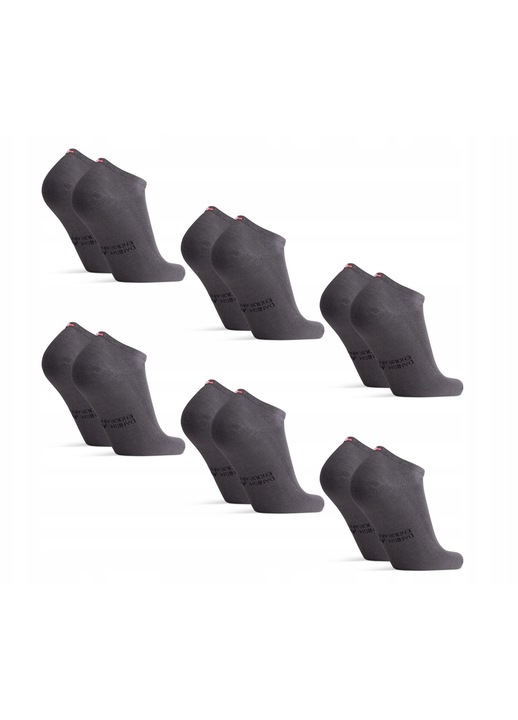 Sosete scurte unisex Danish Endurance, 6 din bambusdwqfwq, Gri
