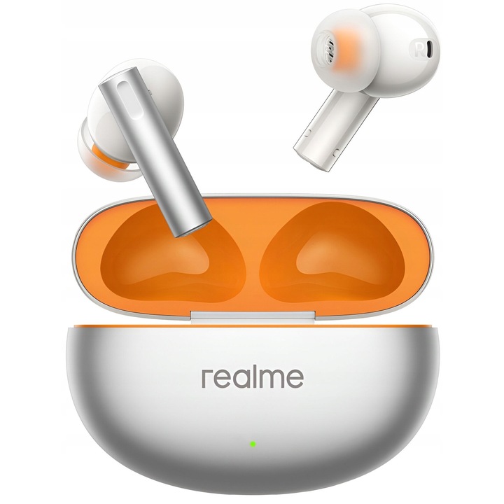 Casti wireless Realme Buds Air 6, 12.4mm, reducere zgomot, argintiu