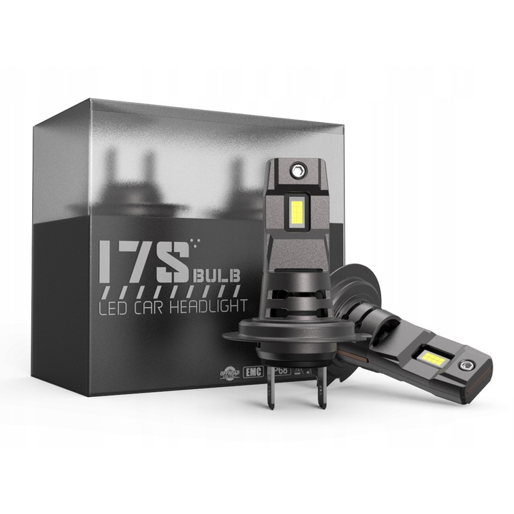 Set 2 Becuri LED H7, 6000K, 4000LM, IP68