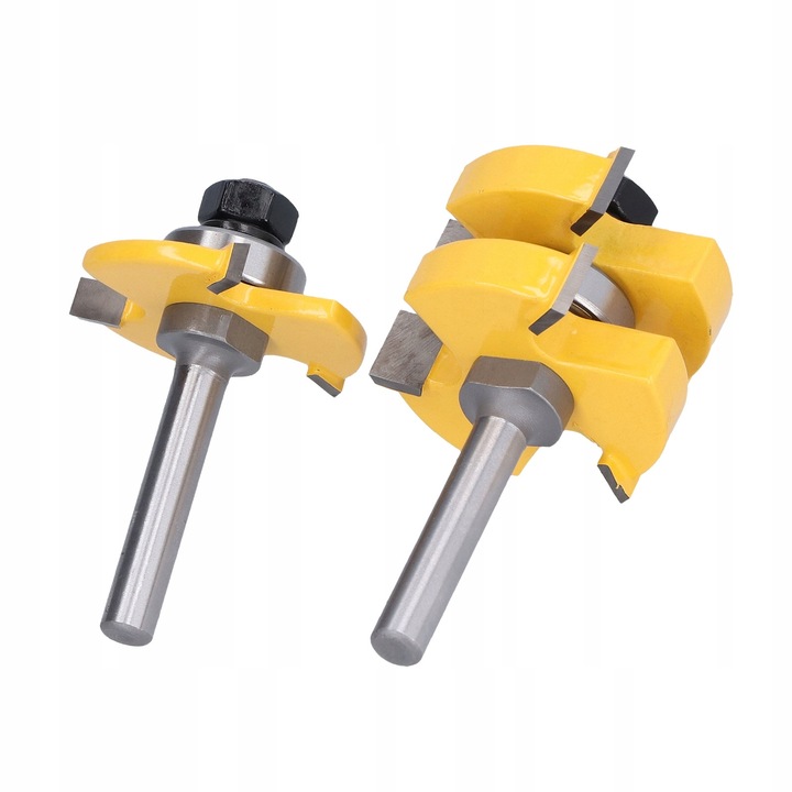 Set freze pentru imbinari, 8mm, 3 dinti, argintiu + galben