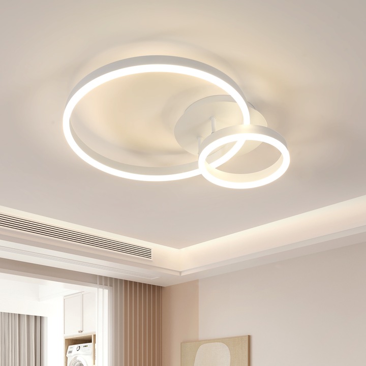 Goeco LED mennyezeti lámpa, 42W, 4500K, fehér, modern