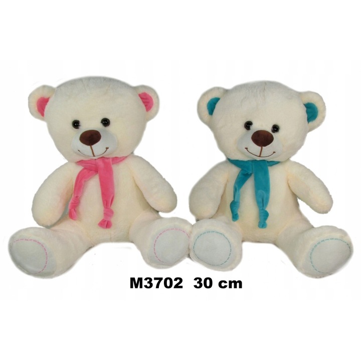 Ursulet de plus 30cm cu esarfa, ideal pentru copii
