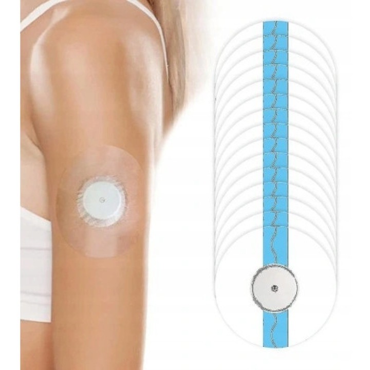 Plasturi Freestyle Libre, set 40 buc, transparent, 7x7cm