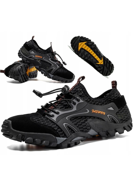 Pantofi sport barbati, pentru trekking, negru, 41 EU