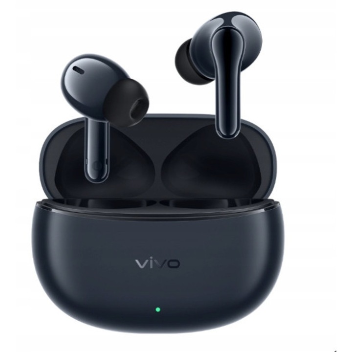 Casti wireless Vivo, TWS, 3i, reducere zgomot, Bluetooth 5.3, IP54, albastru