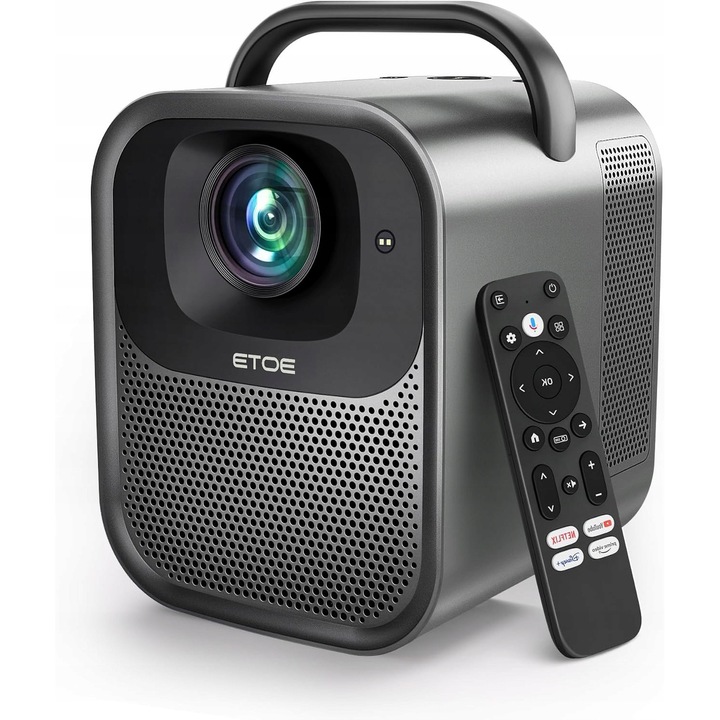 Videoproiector ETOE Seal Pro, 4K, 1000 ANSI, Dolby Audio, Wi-Fi, Bluetooth