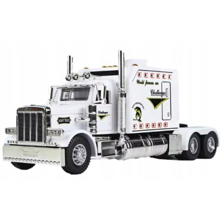 Camion American 1:24, alb, cu lumini si sunete, Pan i Pani Gadzet