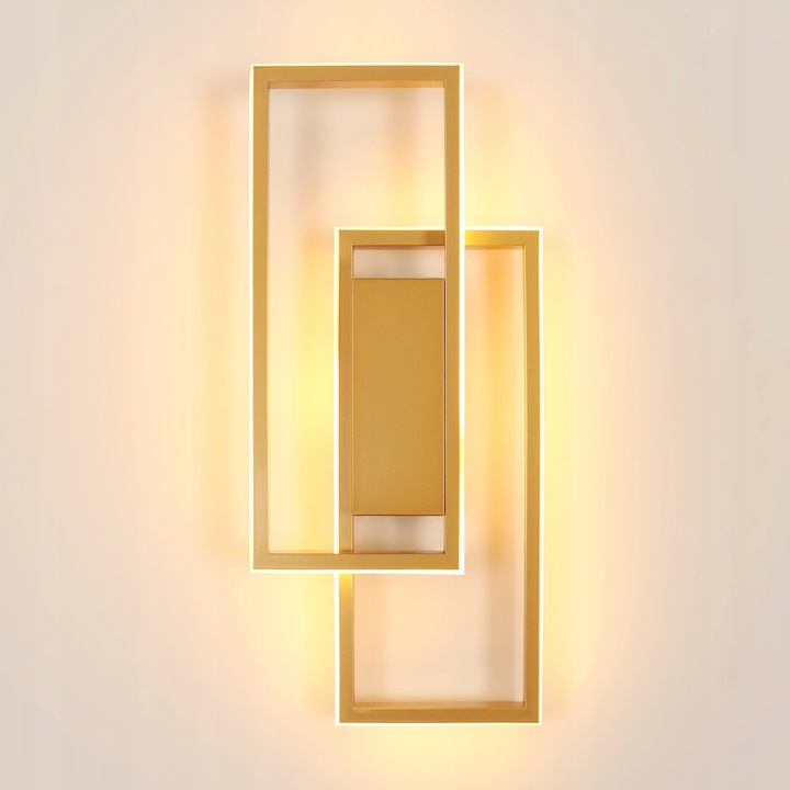 Aplica GOECO KINKIET ZLOTA 28W 3000K, modern design, nappaliba