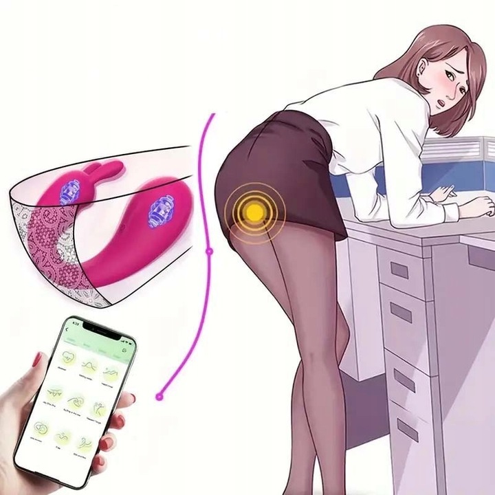 Vibrátor távirányítóval, Rezgő tojás, 10 mód, Bluetooth 25m, kompakt