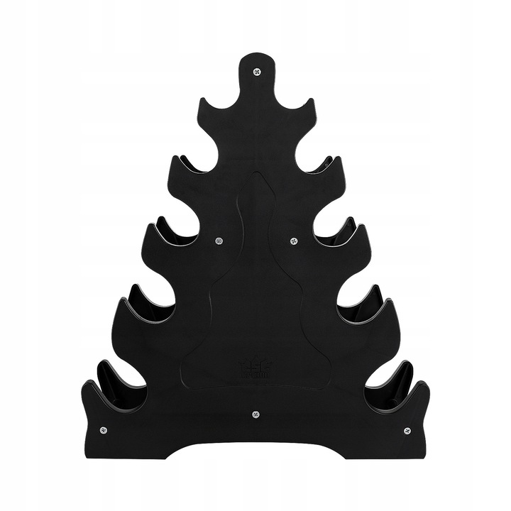 Стойка за тежести, 5 нива, черна, 45x38x9.5см