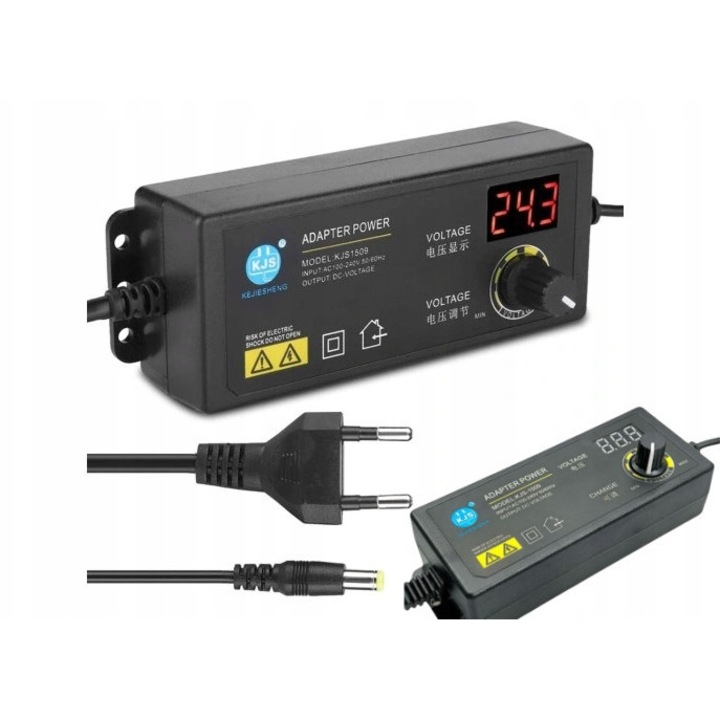 Incarcator universal 3-24V 60W, 2.5A, 132x50x49mm, LED