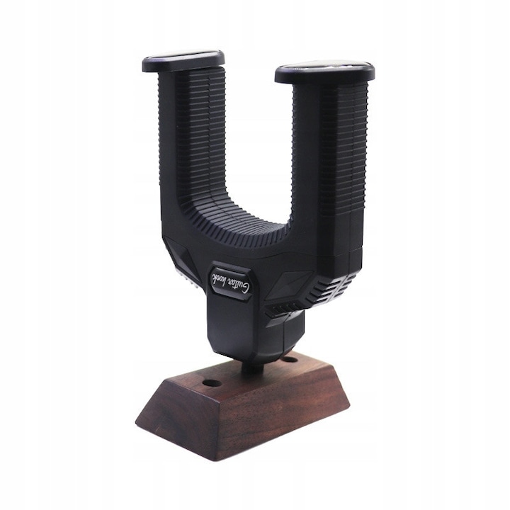 Suport de perete pentru chitara, sistem de prindere auto-blocant, latime gat 53mm, baza din lemn