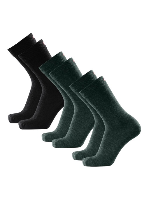 Комплект от 3 чифта унисекс чорапи, Danish Endurance, мериносова вълна/акрил/полиамид/еластан, многоцветни, 43-47 EU