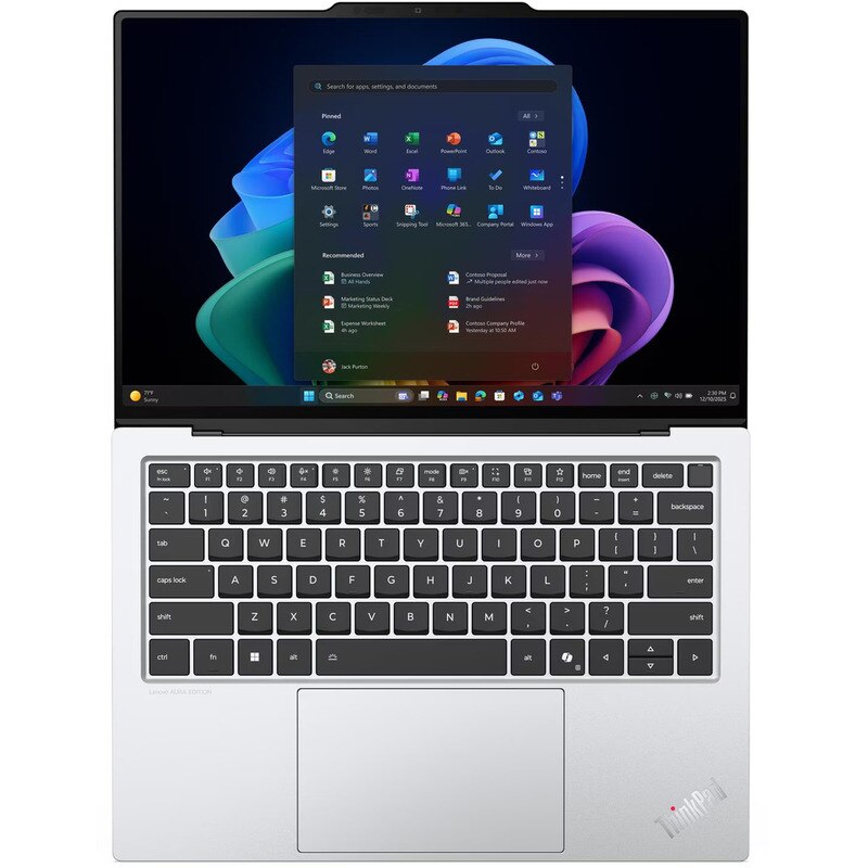 Laptop Lenovo ThinkPad X9-14 Gen 1, Procesor Intel Core Ultra 7, 32GB RAM, 1TB SSD, Alb, 14"