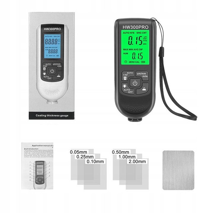 Aparat masurare grosime vopsea, LCD, 0-2000µm