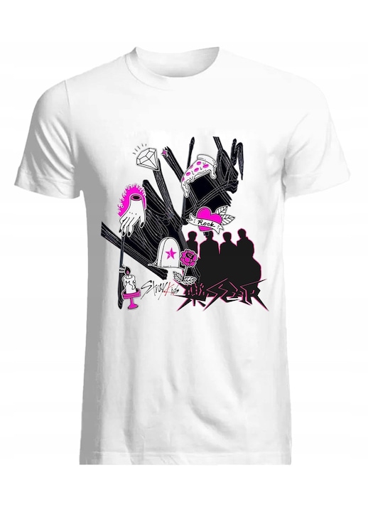 Férfi póló, fehér, 100% pamut, kiváló minőségű textúra, 2XL INTL