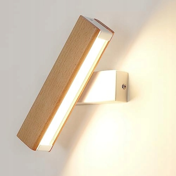 LED аплик Riserva, модел Scienna, 3000K-6500K, черен, 30x8x5см