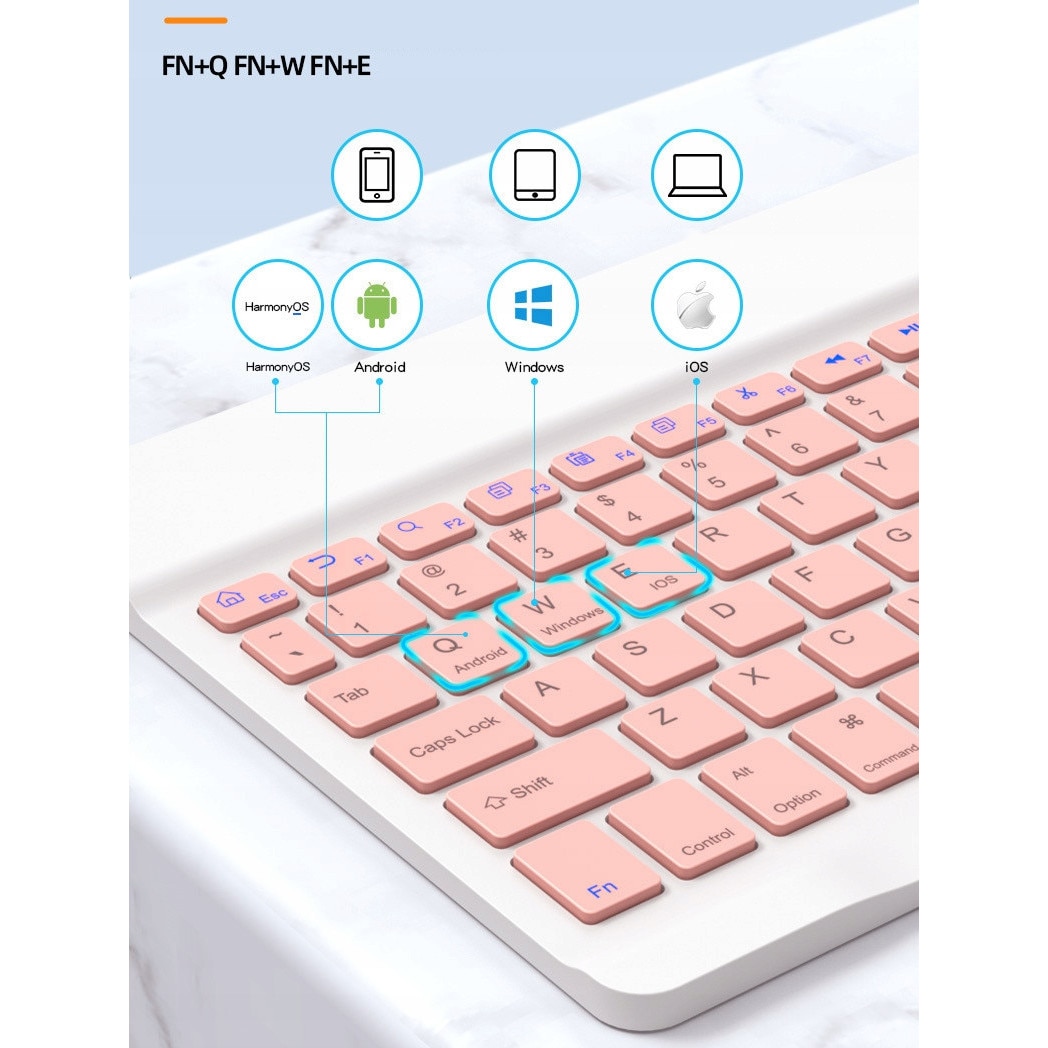 Husa tableta cu tastatura Bluetooth pentru iPad Pro 11, 24.6x14.8cm, iluminare RGB, set complet