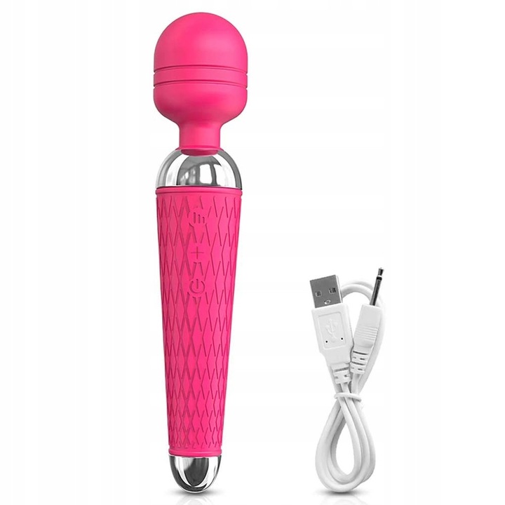 Vibrátor nőknek, 20x3 cm, rózsaszín