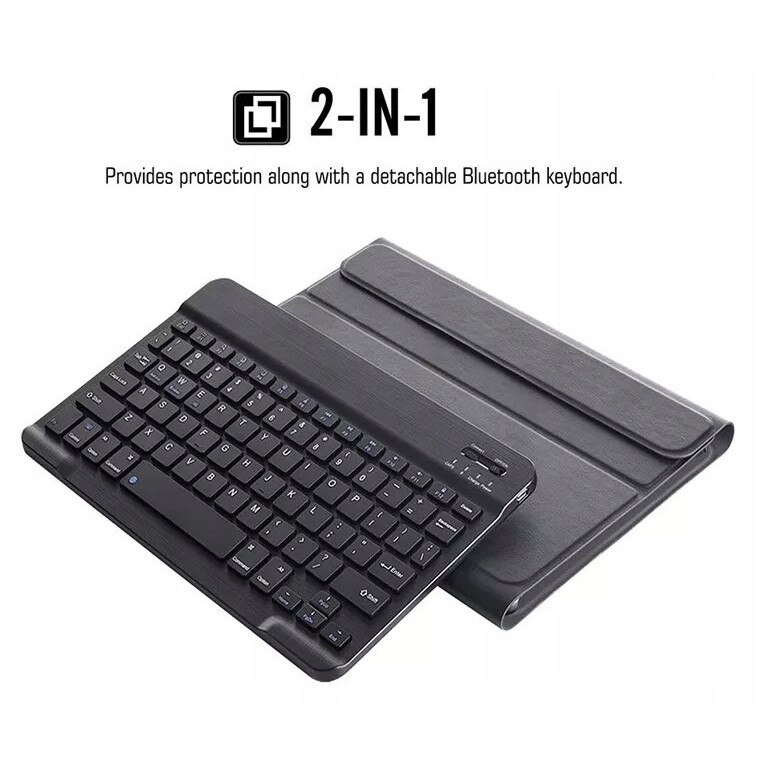Husa tableta cu tastatura pentru Lenovo Tab M10 10.1'' 2022, protectie completa, neagra, set complet