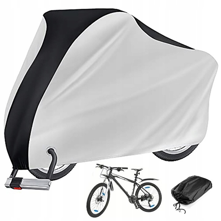 Husa protectoare pentru bicicleta, 200x70x110cm, material impermeabil, cu curea de fixare