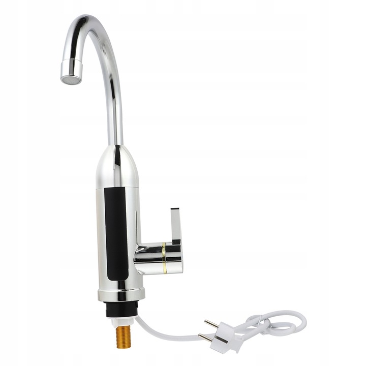 Robinet cu incalzitor de apa, alb, 35x22x5.5cm, pentru bucatarie si baie, set complet
