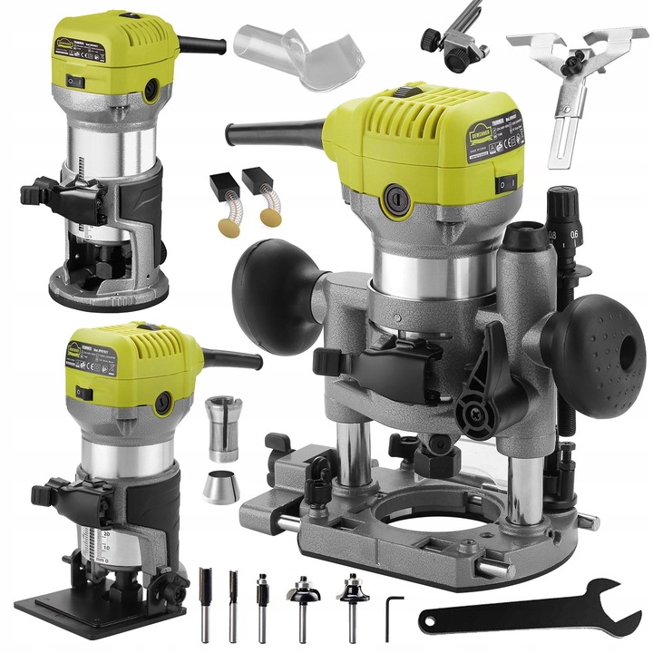DEWINNER 710W maró, zöld-ezüst, 33000RPM, 1/4" és 6,35mm