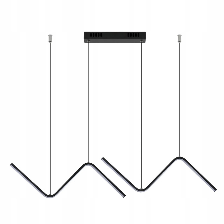 Lusta suspendata Riserva, neagra, LED 6500K, stil loft