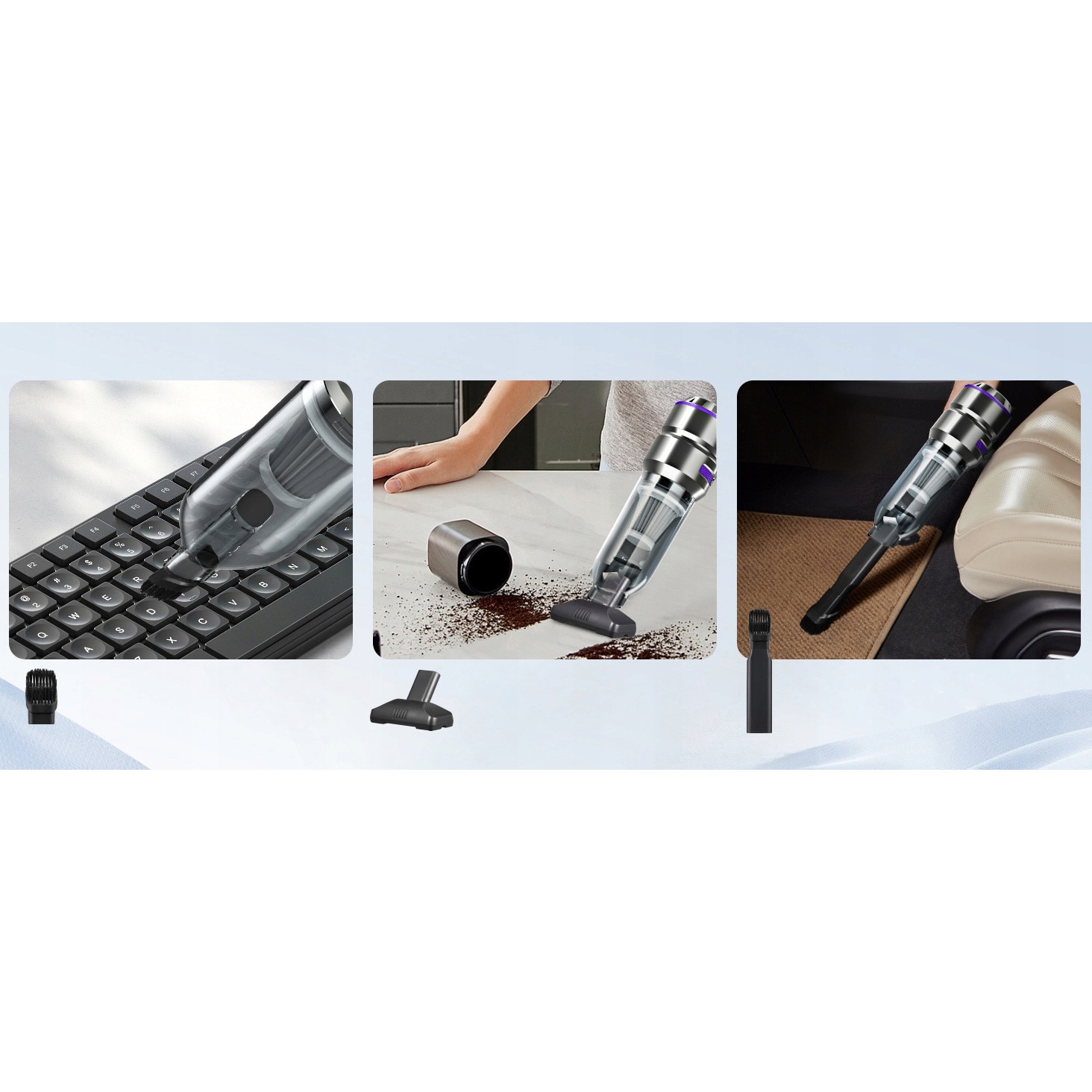 Aspirator, 16000PA, 3 viteze, 200000 RPM, Argintiu