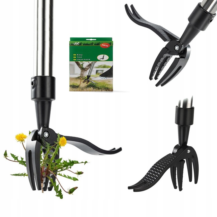 Sapaliga pentru iarba, Glowa, din otel inoxidabil, compacta, usoara, set 1x sapaliga, 1x ambalaj colorat