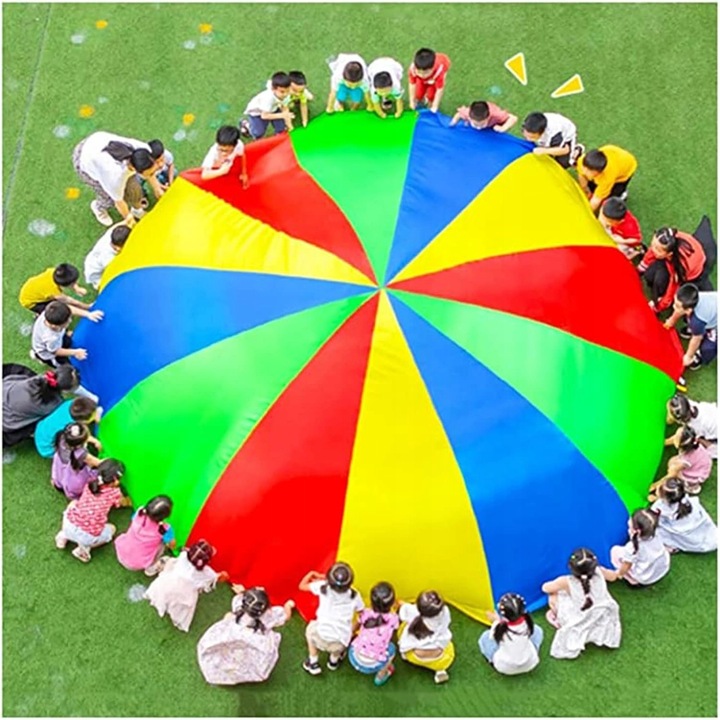 Parasuta de animatie, diametru 3m, husa, multicoloe