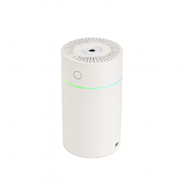 Umidificator Portabil pentru Casa si Masina cu Lumina LED si Difuzor de Arome