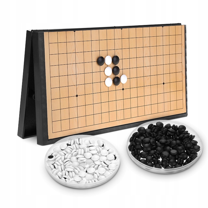 Joc de societate Go, tabla magnetica pliabila, 28,5x14,5x3cm, pentru copii