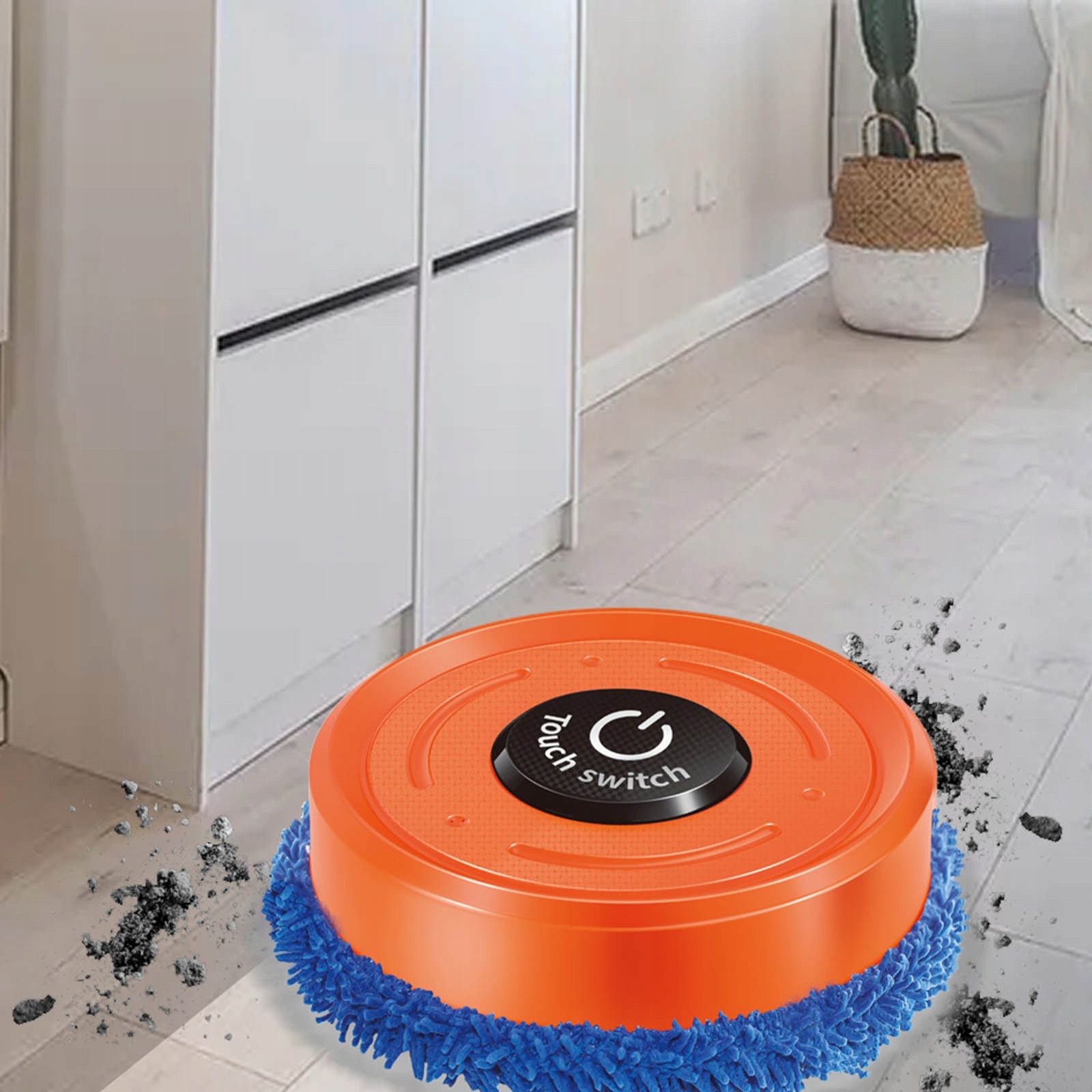 Aspirator robot, 1000PA, 180 min autonomie, Portocaliu / Albastru