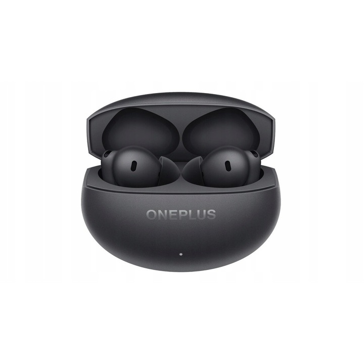 Безжични слушалки Buds 4, метално черно-сиви, намаляване на шума 55 dB, Bluetooth 5.4, 45 часа живот на батерията