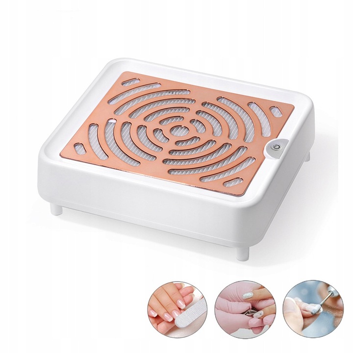 Прахоуловител за нокти, 40W, фин влакнест филтър, компактен, преносим