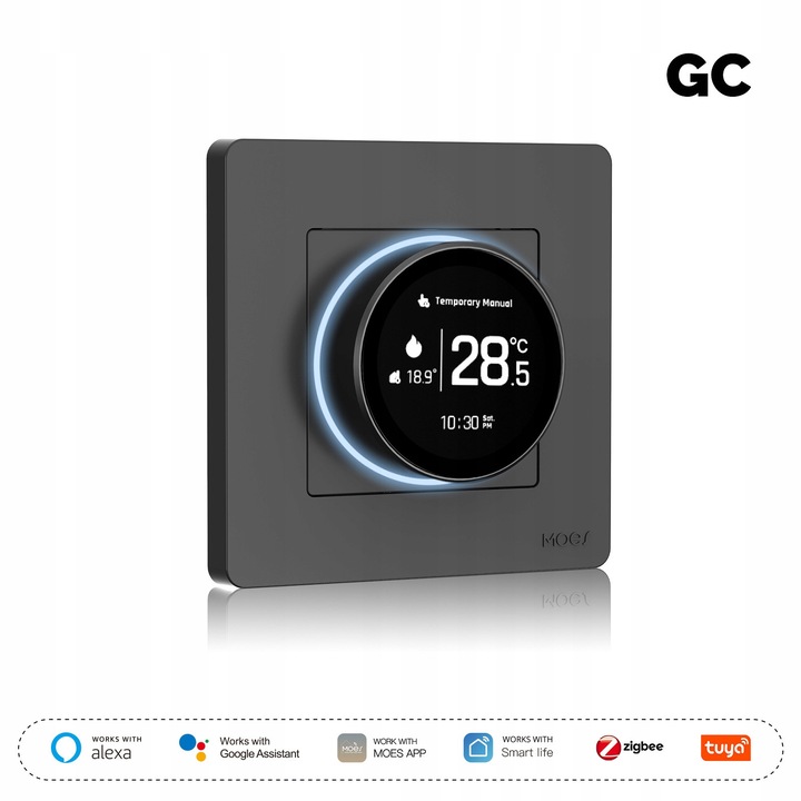 Termostat smart GC 5A compatibil Tuya Zigbee, pentru centrale smart home