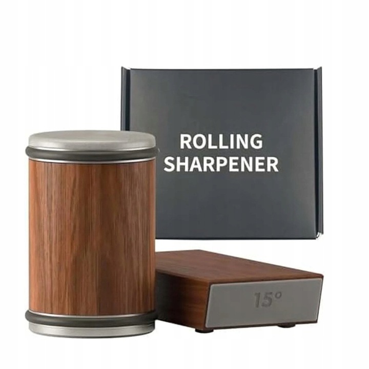 Ascutitoare de cutite, cilindrica, 15/20, magnet, set 2 piese, 143x123x32mm