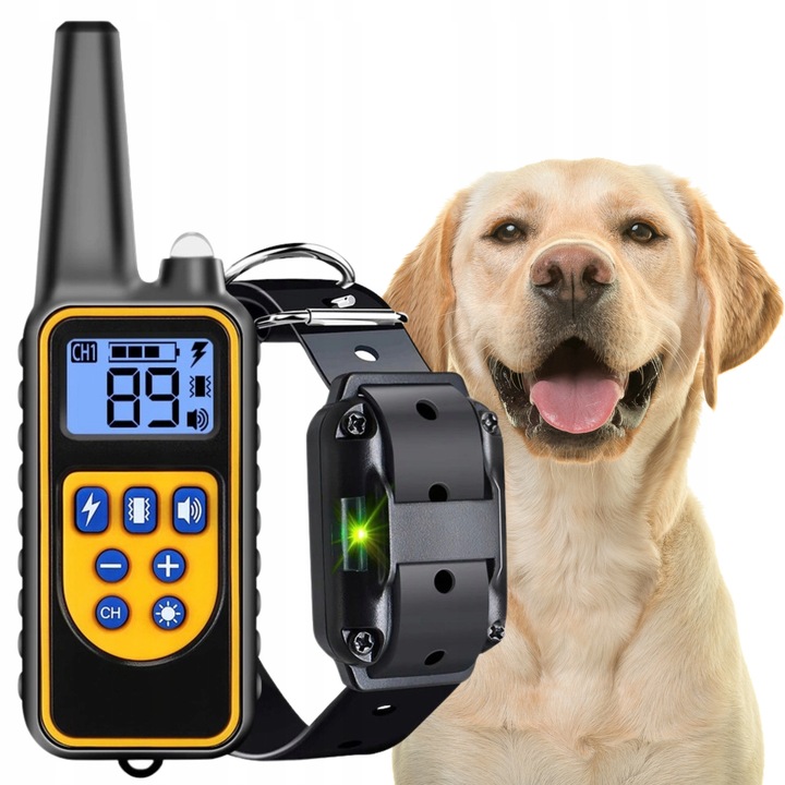 Curea electrica de antrenament pentru caini, 800m, waterproof