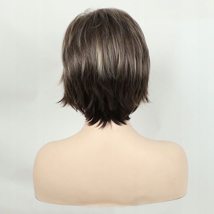 Peruca dama, gradient, par scurt drept