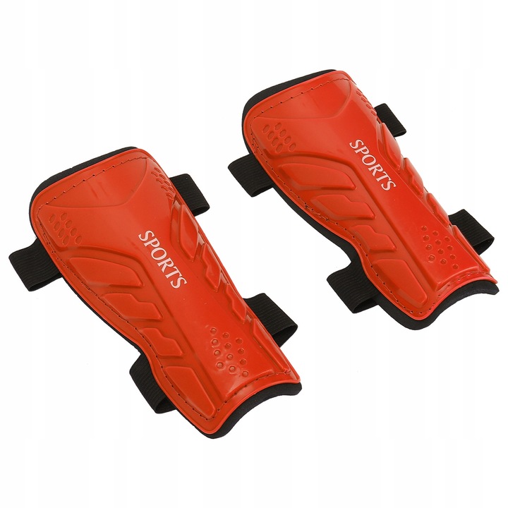 Set 2 aparatori de gambe fotbal, 17x8cm, material plastic si EVA, pentru copii