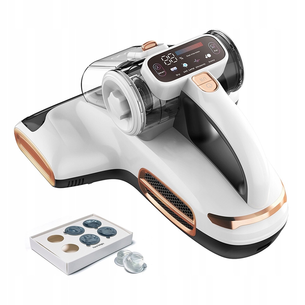 Aspirator pentru saltea JIGOO T600, dual-cup, 700W, alb, 0.5l
