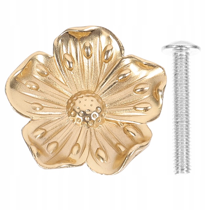 Maner de mobilier 4,30x4,30x2,00cm, bronz, design floare