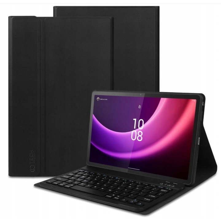 Husa cu tastatura pentru Lenovo Tab P11 2 Gen 11,5", Bluetooth, detasabil, negru